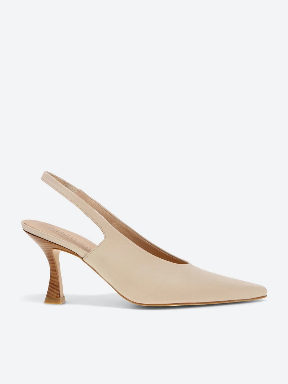 Beige Slingback Pointed-Toe heel-gravitypope